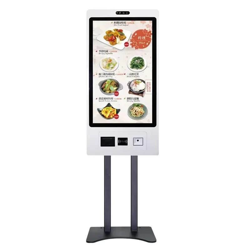 Best-selling 15.6 21.5 32 Inch Fast Food Touchscreen Self Ordering Kiosk In Restaurant