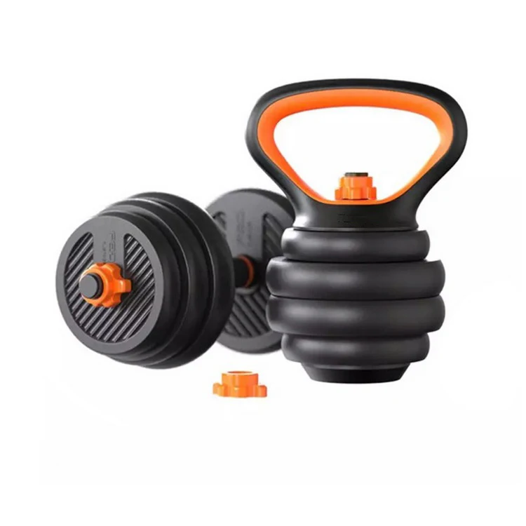 Kettlebell Barbell Dumbbell Set, Fitness Gym Equipment Dumbbell Weightlifting Training Kit With Connecting Rod