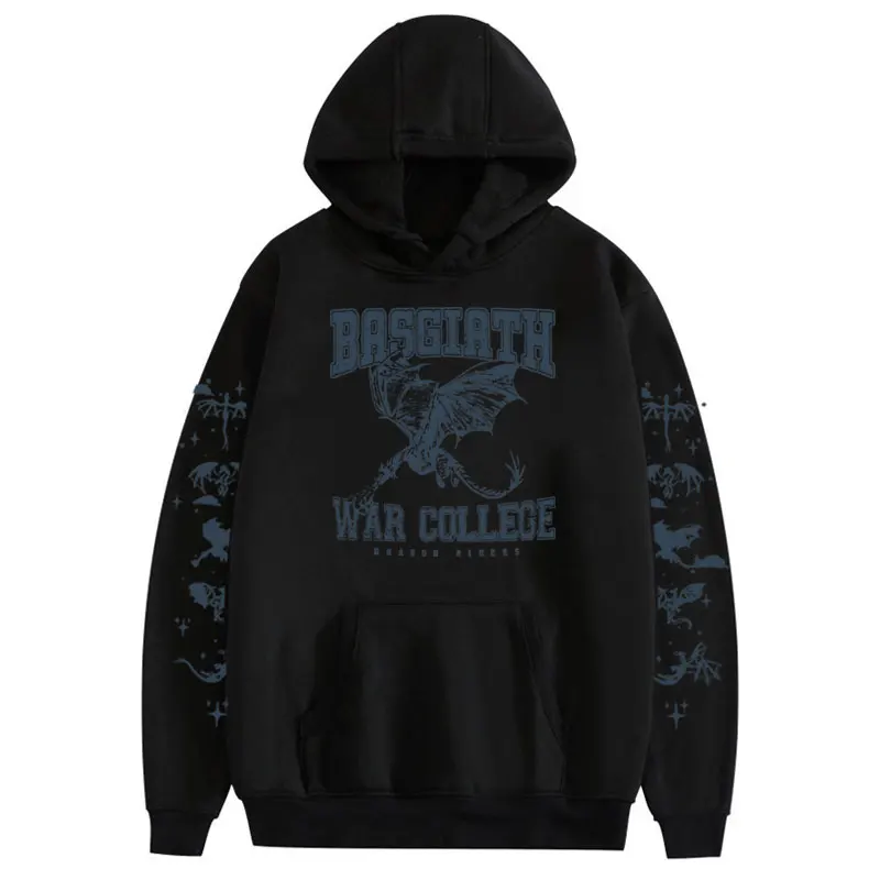 

Riorson House Basgiath War College Hoodie Men's Women's Clothes Dragon Rider Fourth Wing Vintage Sweatshirt Oversized Streetwear