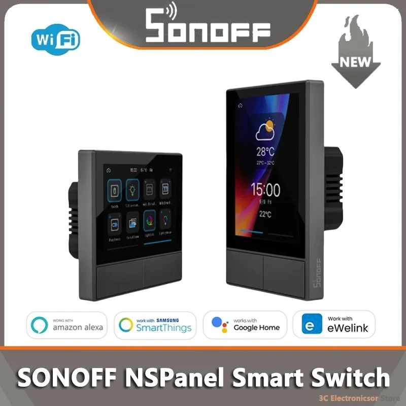 

SONOFF NSPanel Pro Smart Scene Wall Switch Home Automation Thermostat Smart Home Automation Via Ewelink Alexa Google Alice