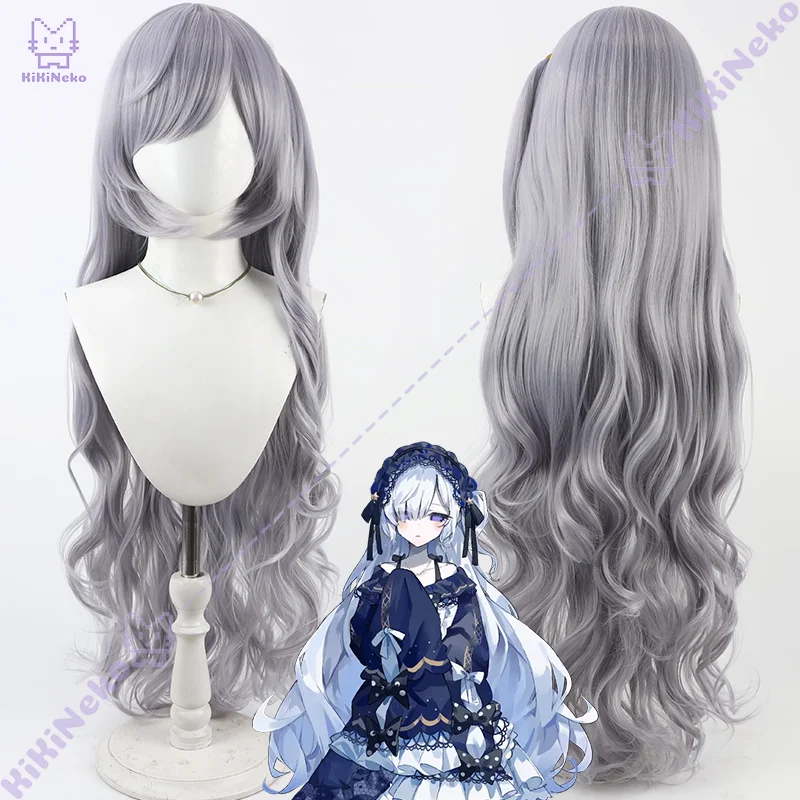 Peruka do cosplayu Natsume Anan, szara, kręcona, na Comicon, imprezę, dla dorosłych kobiet i mężczyzn.