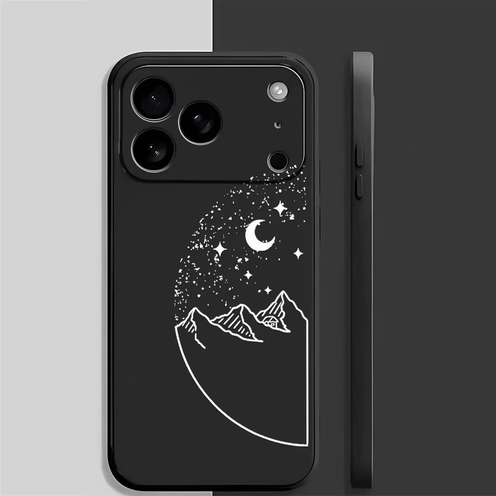 

Moon Mountain Peak Phone Case for iPhone17Pro Max/17Pro/17/16/15/14/13/12/11/Pro/Plus Fashion Friend Gift Aesthetic Phone Case