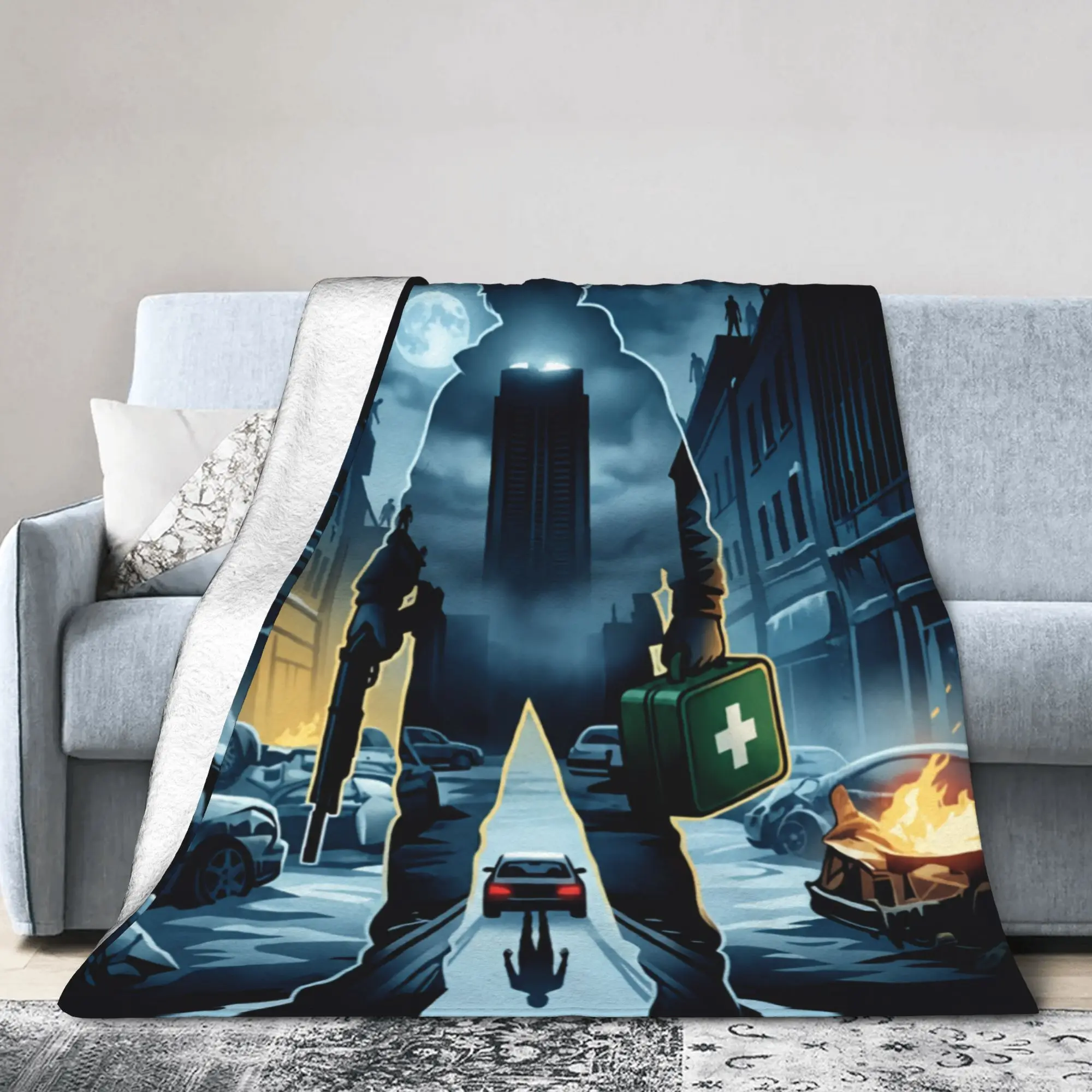Bryan Hodukavich Medical Courier 2026 RE Movie Fleece Throw Blanket R-Residents Blankets for Home Couch Ultra-Soft Bedroom Quilt
