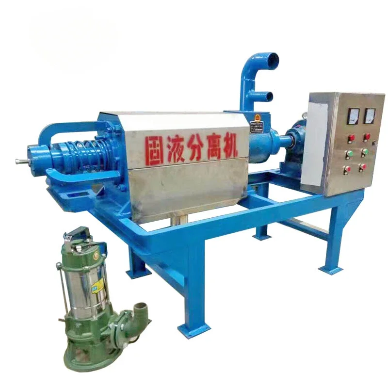 Solid Liquid Separator for Farm Use/animal Manure Dewatering Dehydrator Drying Machine for Sale