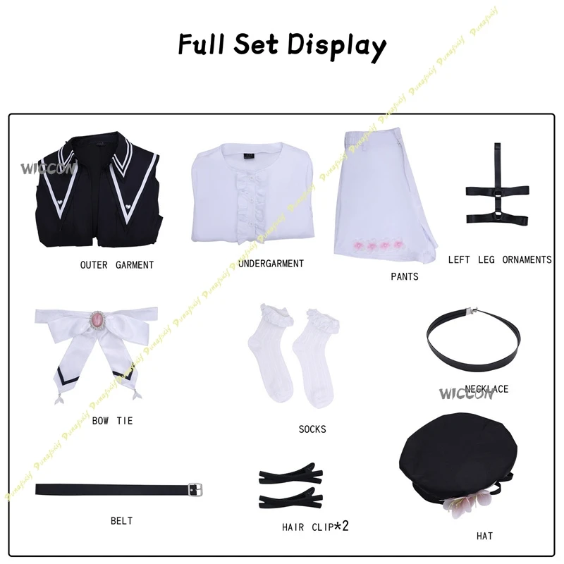 Magical Girl Costume Sakuraba Ema Cosplay Costume Set With Clothes,Wig,Shoes High Quality Halloween PlayRole Clothes Witch Trial view 3