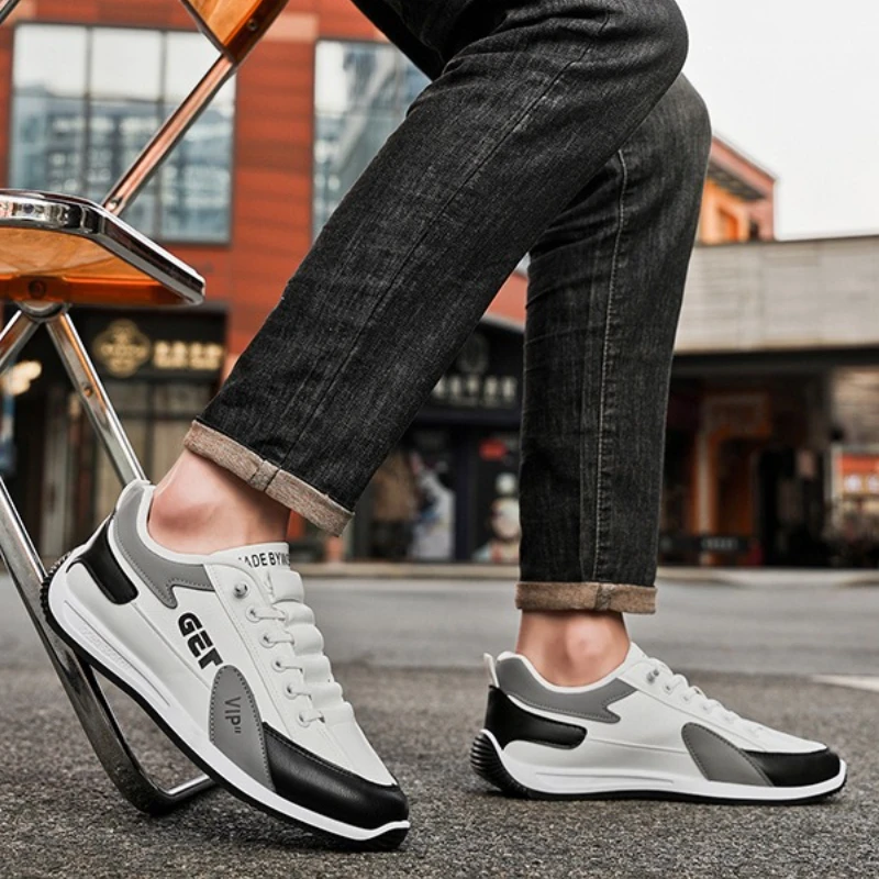Кроссовки на шнуровке, мужская новая модная повседневная обувь, кроссовки без шнуровки, легкая спортивная обувь, универсальная модная спортивная обувь1