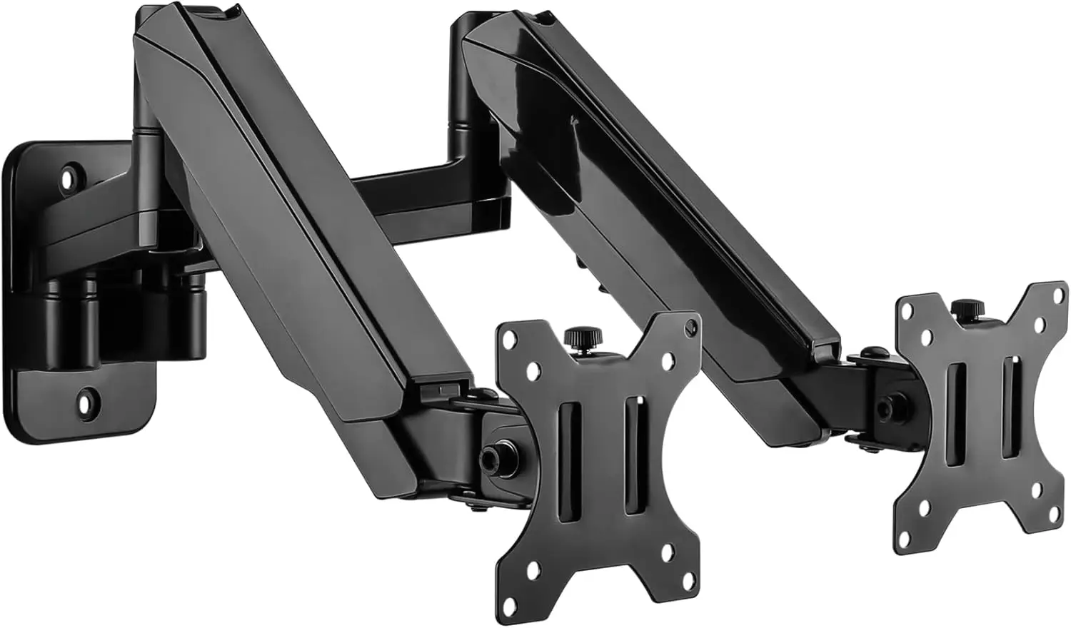 

Adjustable Dual Monitor Wall Mount for 17-32 Inch Screens, Gas Spring Arms, VESA 75/100 Compatible
