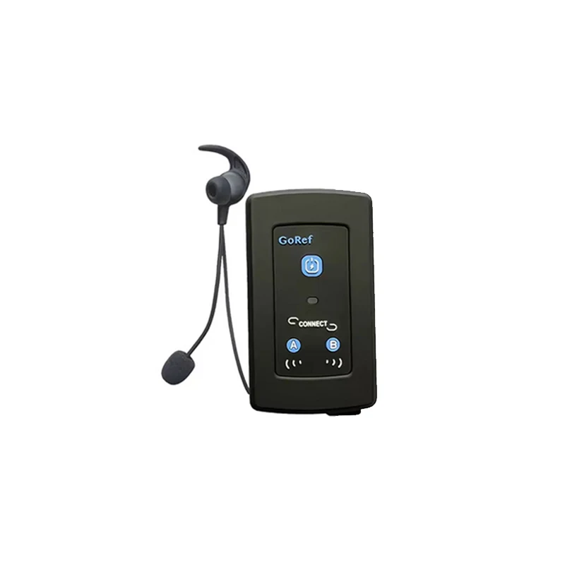 GoRef Voetbalscheidsrechter Intercom Headset Bluetooth 5.1 4-weg 1500M Full Duplex Interphone - afbeelding 1