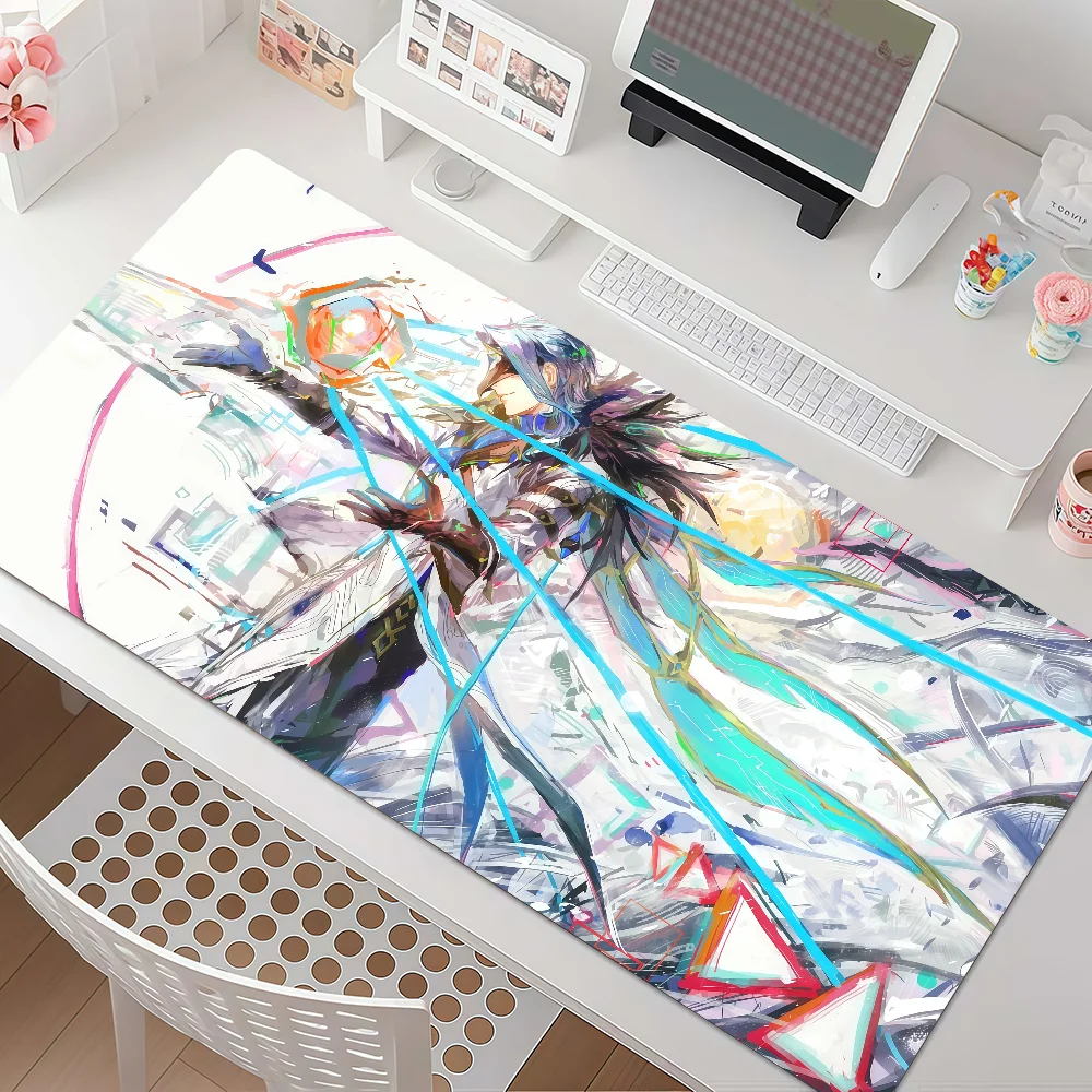 Game Genshin Impact Il Dottore Mouse Pad Anti Slip Rubber Edge Locked Thickened Laptop Gaming Desk Mat
