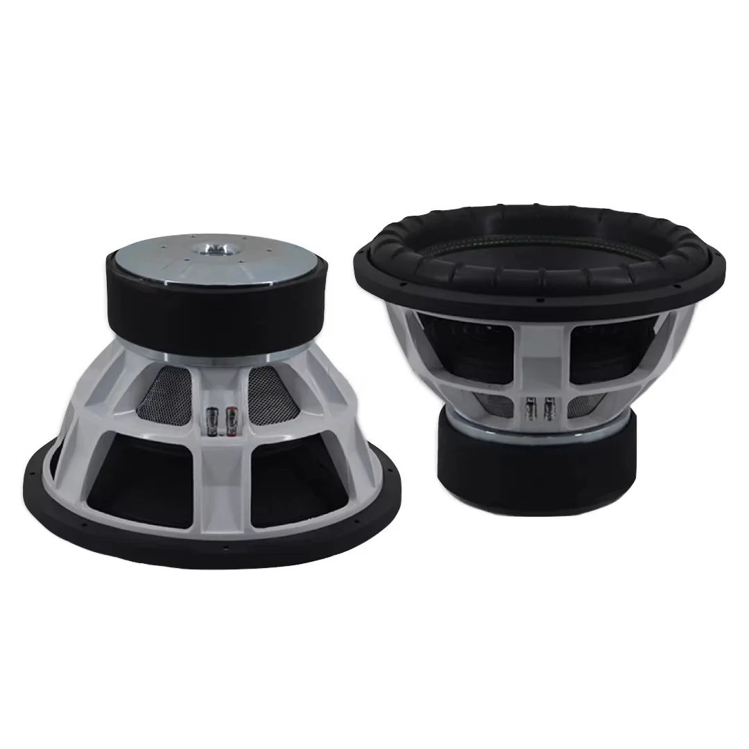 15 Inch Car Audio Subwoofer with 3000W RMS Dual Coil Foam Surround Paper Cone 15100-045 DC 12V Companion for Car Speakers