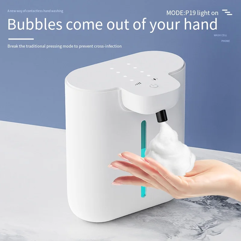Double Head Touchless Automatic Soap Dispenser USB Rechargeable Wall Mounted Electric Hand Soap Dispenser for Kitchen Bathroom