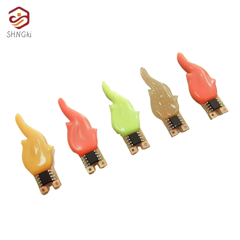 3v Led Cob Flash Candles Flexible Filament Diode Light Decoration Light Bulb Accessories DIY Candle Light Parts