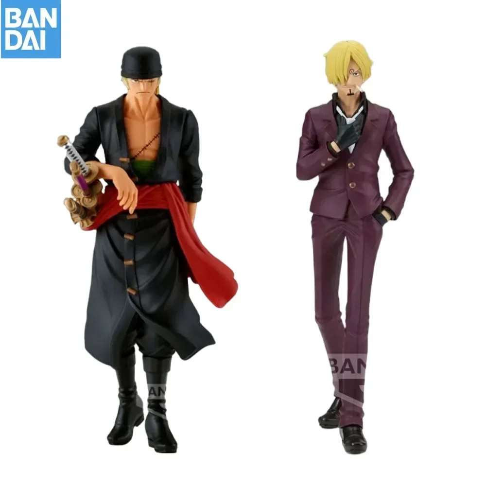 

Фигурки героев мультфильма Bandai оригинальные, Аниме ONE PIECE THE Set Out on A Voyage ророноа Зоро Санджи, коллекционная игрушка для детей, подарок