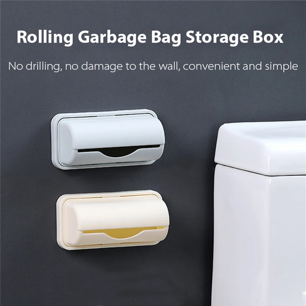 Storage Manager Durable Convenient Covered Easy To Use Grey Kitchen Organization Creative Hanging Garbage Bag Organizer Storage