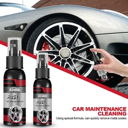 30ML Multi Purpose Rust Remover Spray Metal Surface Chrome Paint Car Maintenance Iron Powder Cleaning Super Rust Remover Cleaner