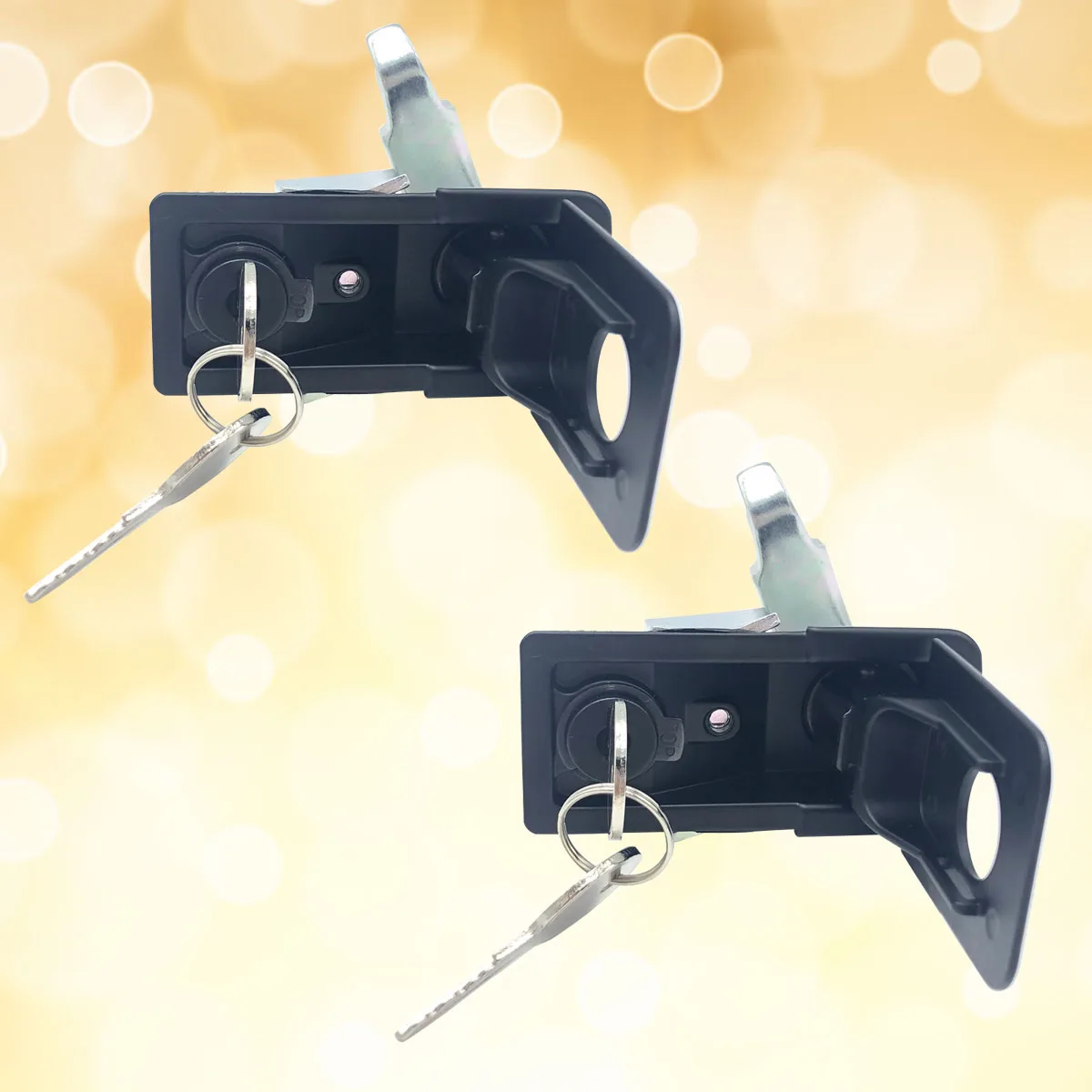 

Tool Box Locks Heavy Duty Paddle Latch Weather Resistant Rust Proof Steel Zinc Alloy Adjustable Hook Trailer RV Accessories