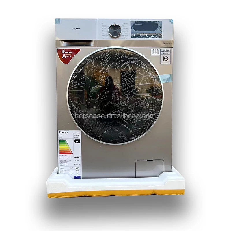 

l G12Kg Automatic Front Load Washer Dryer Combo Laundry Washing Machine Dryercommercial self service clothes dryer