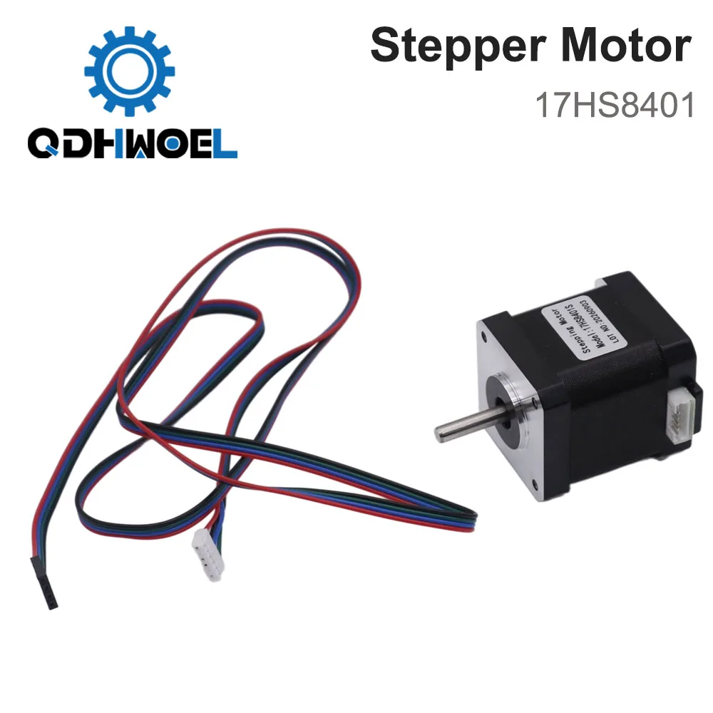 1 pcs 4-lead Nema17 Stepper Motor 48mm Length / 78Oz-in / 1.8A Nema 17 42BYGH 1.7A (17HS8401) Motor for CNC XYZ Axis