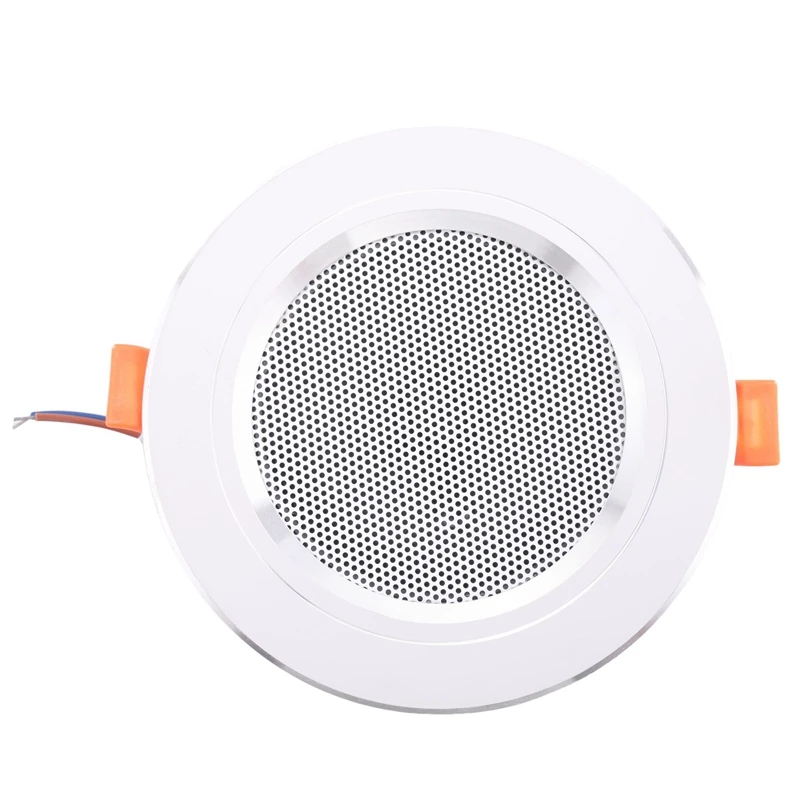 8Ohm 10W Bathroom Ceiling Speaker Aluminum Can Fashion In-Ceiling Speaker Background Music System