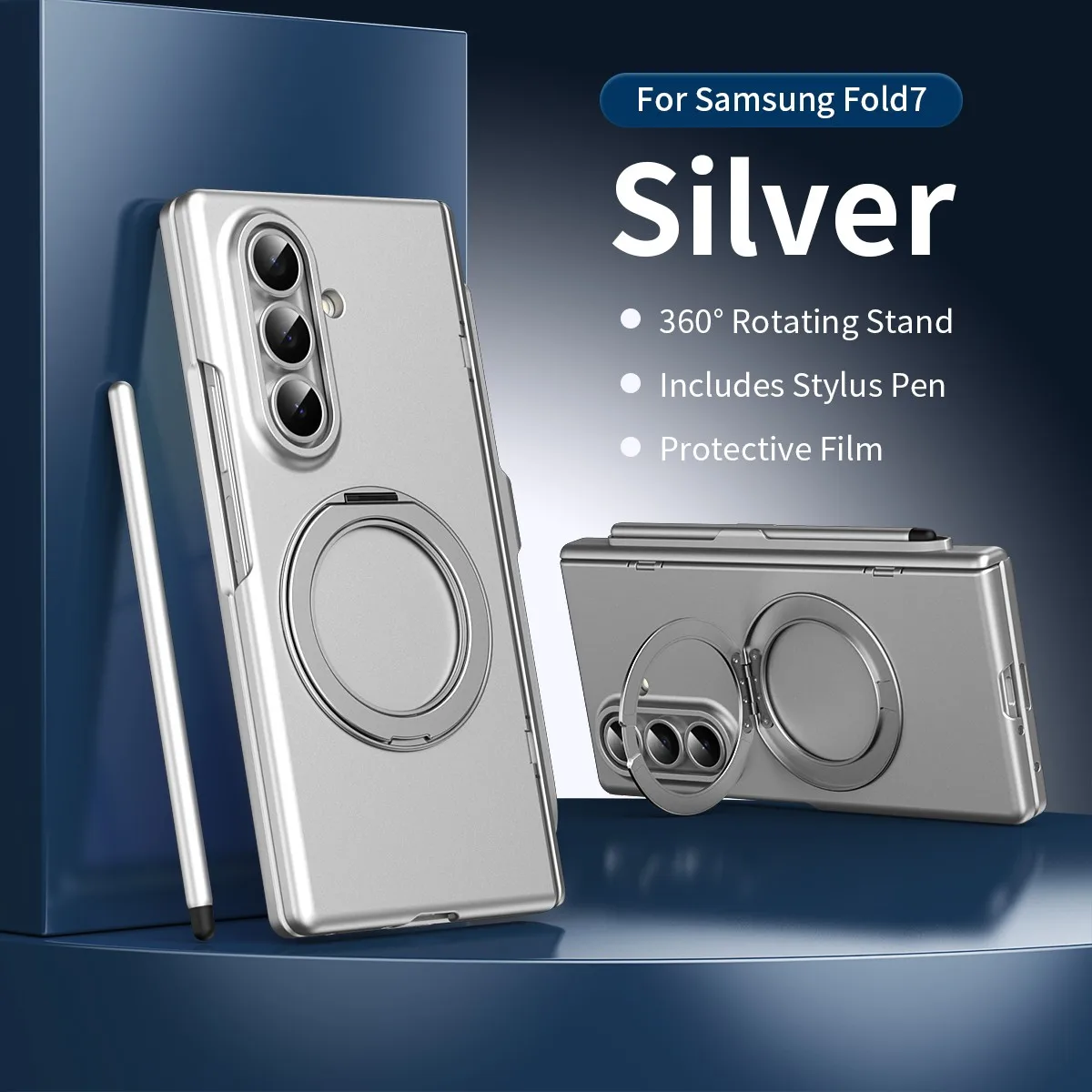 

Magnetic Phone Case For Samsung Galaxy Z Fold 7 6 5 4 3 Shockproof Hinge Cover with Screen Film Mobile Shell Funda