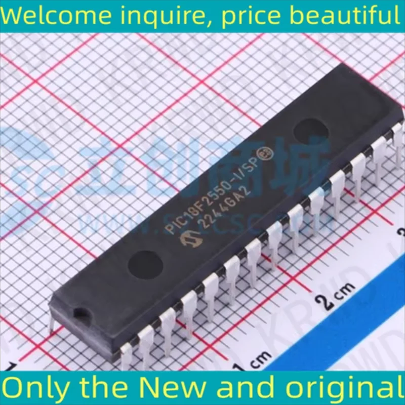 1 Uds PIC18F2550 nuevo y Original Chip IC DIP PIC18F2550-I/SP PIC18F2550-I PIC18F2550