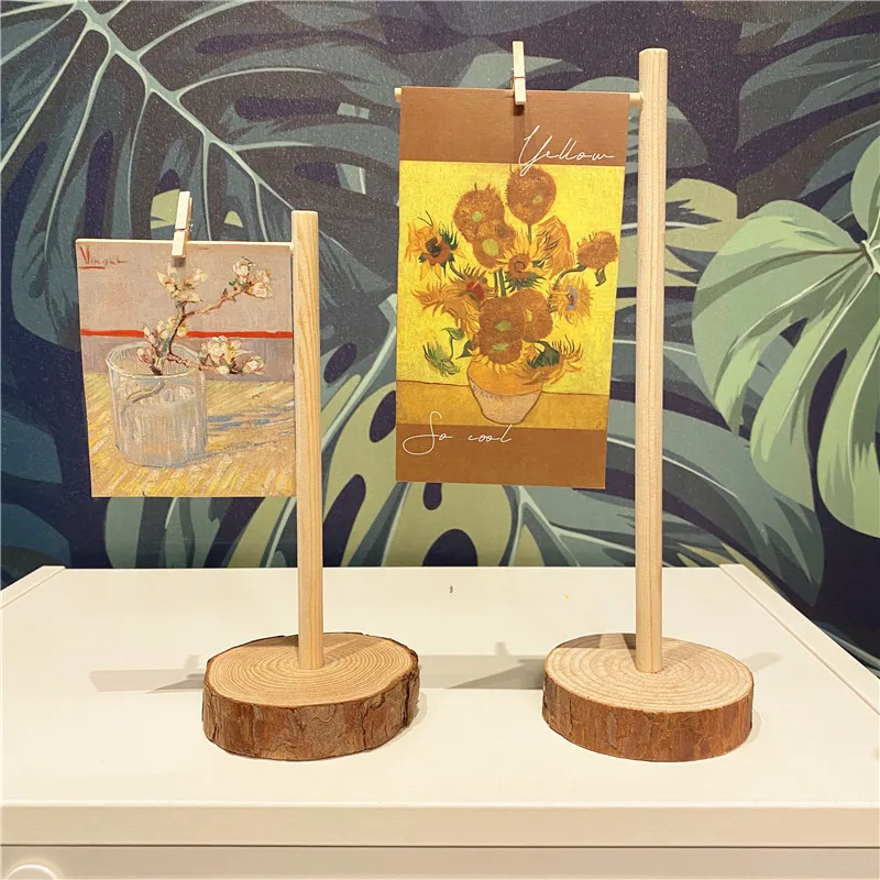 

Creative handcrafted solid wood flag hanging, wooden shelf, desktop decoration, room decoration, can hold photos, pictures and t