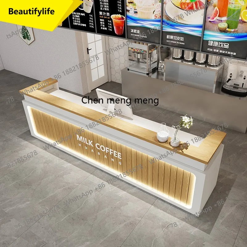 

X188 Простой магазин чая с молоком, бар, кафе, десертный магазин, касса, салон красоты, стойка регистрации компании