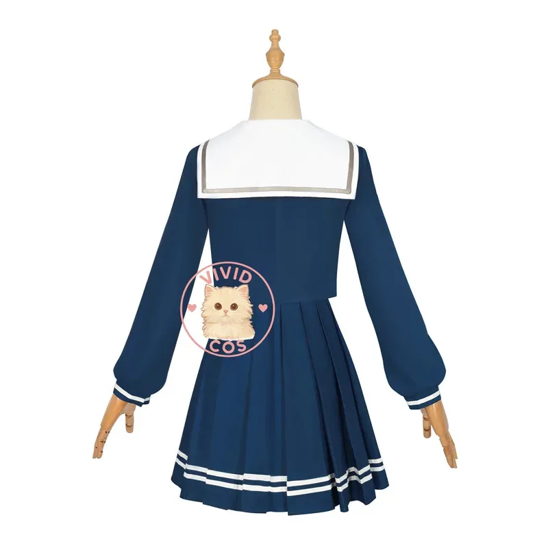 

ABC123Bang Dream! Ave Mujica Wakaba Mutsumi Cosplay Role Play Costume Mortis Anime Blue School Uniform Dress for 3;f'6,c;7.y