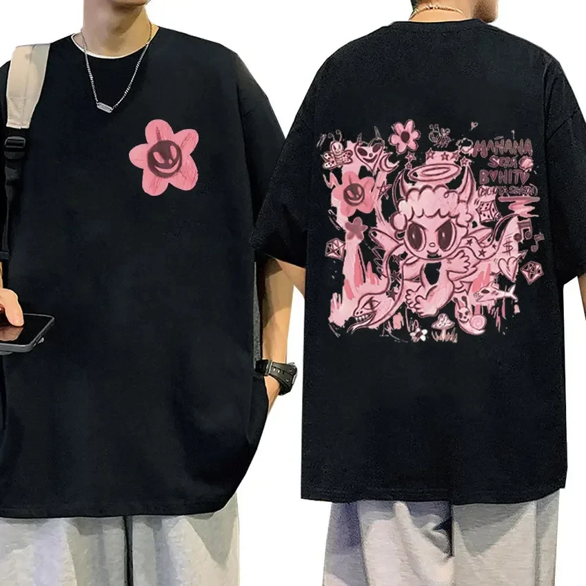 

Men T-shirt Karol G New Album Tour Graphic Manana Sera Bonito Tops Cute T-shirts Men Women Cotton Tshirt Oversized Streetwear