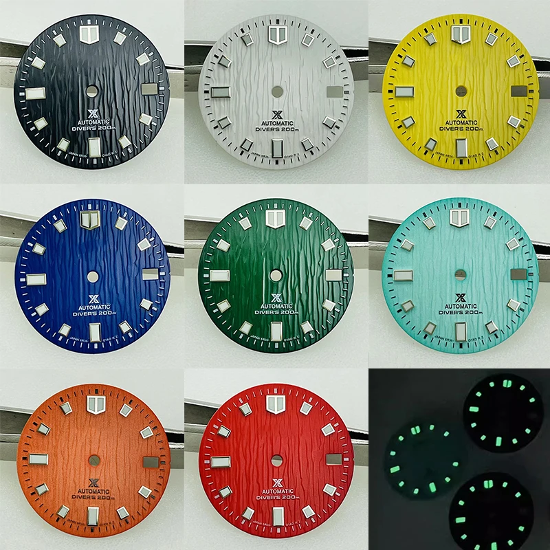 

New NH35 dial mechanically modified Diving watch Prospex glow-in-the-dark 28.5mm assembly fitting for NH35/36 movements