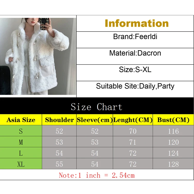 여성용 인조 양털 코트, 럭셔리 브랜드, 두꺼운 플러시 겉옷, 여성 한국 의류, 따뜻한 모피 재킷, 겨울 2023