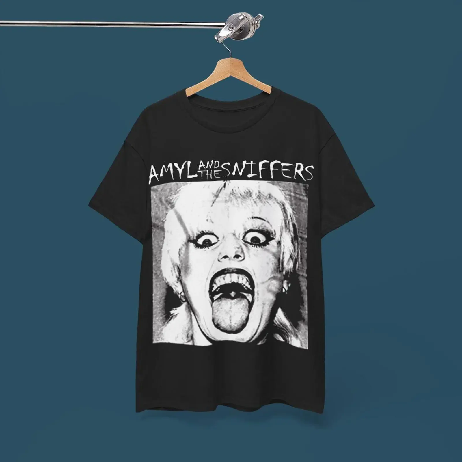 Amyl and the Sniffers T Shirt Punk Music Turnstile Chats Lambrini Girls vintage Washed graphic Top For Everyday Wear Versatile