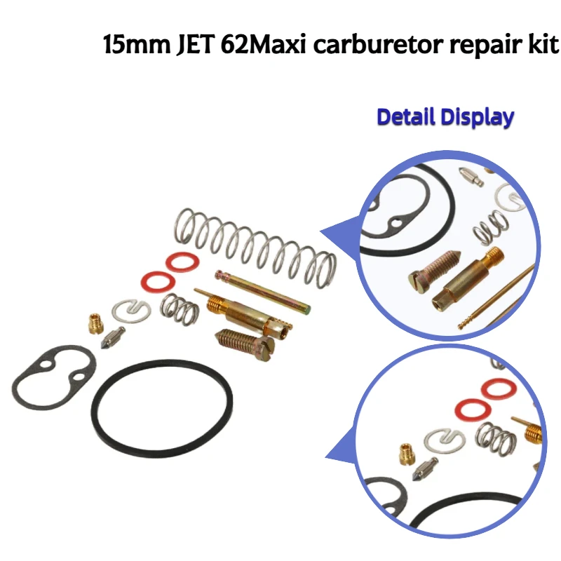 

15mm JET 62Maxi Carburetor Repair Rebuild Kit – Perfect Fit for Modified Motorcycles, Dirt Bikes & Off-Road Dirt Bike Carburet