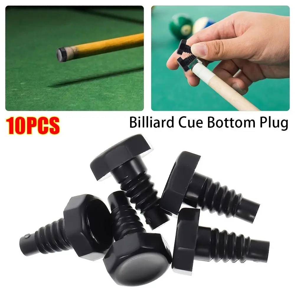 

10 шт., прочная острая насадка, нижние крышки для бильярдного кия, винтовая защитная заглушка, пластиковая нижняя втулка для бильярдного кия, заглушка бампера