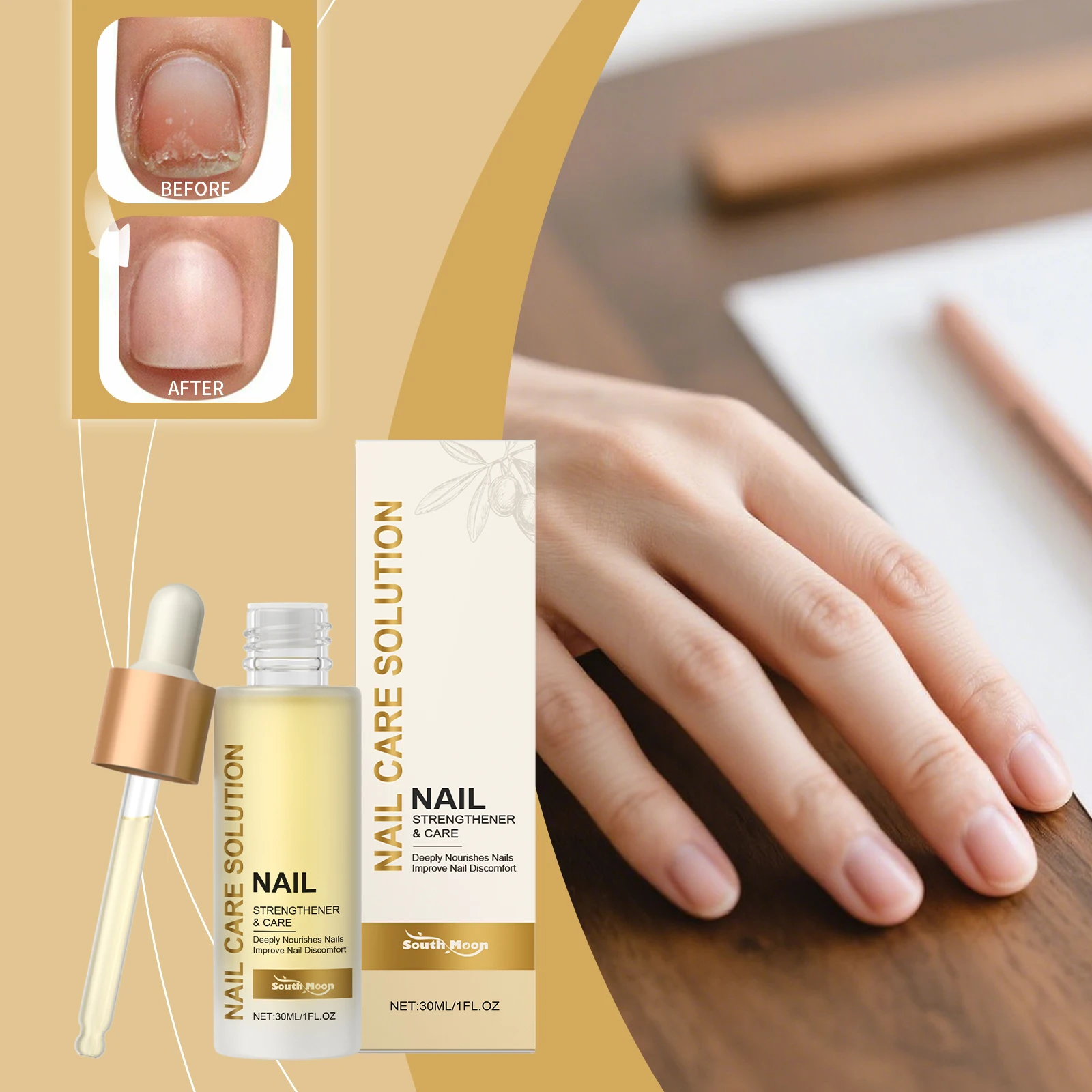 لوشن العناية بالأظافر، يعزز نمو الأظافر، العناية الاحترافية بالأظافر للأظافر القوية والصحة. 30 مل #5