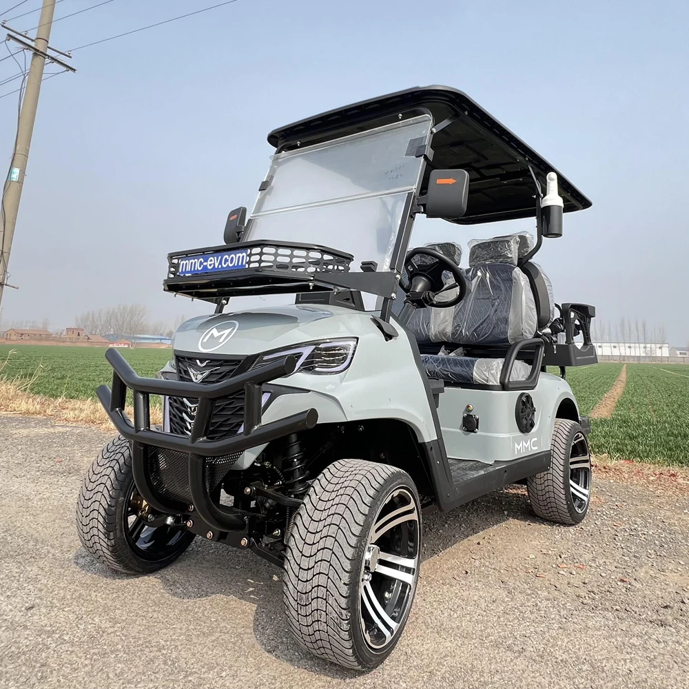 2024 Best Price New Design 4 2+2 Seater Golf Cart with Electric Power 4 Wheel Solar Electric Golf Cart