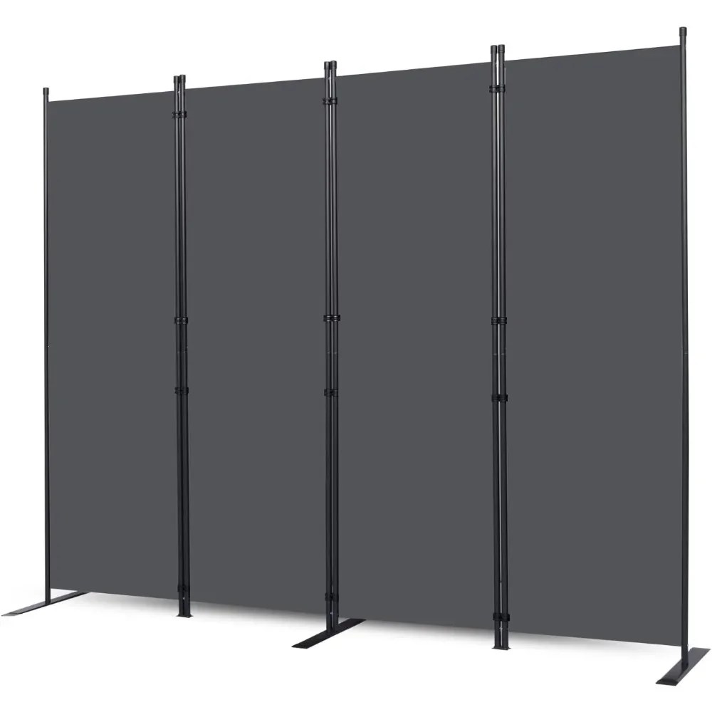 

Wall Divider, 4 Panel Room dividers and Folding Privacy Screens with Wider Support Feet, 6 Ft Portable Privacy Screen