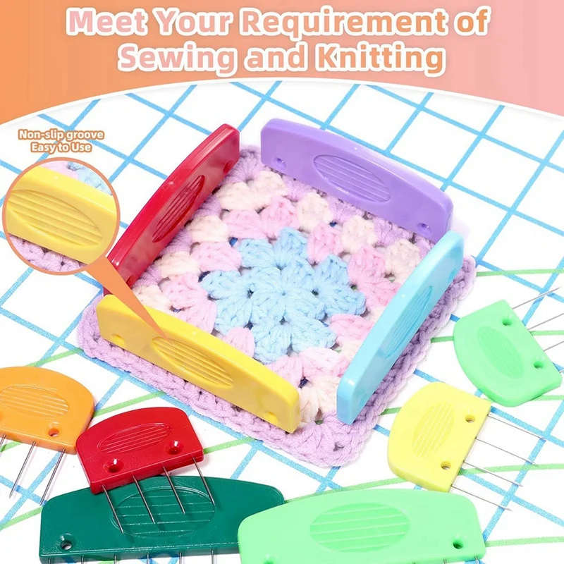 

20 Pcs Knit Blocker Pins Combs, Color Knit Blockers Combs For Blocking, Rainbow Knitting Blockers Pins For Blocking Mats