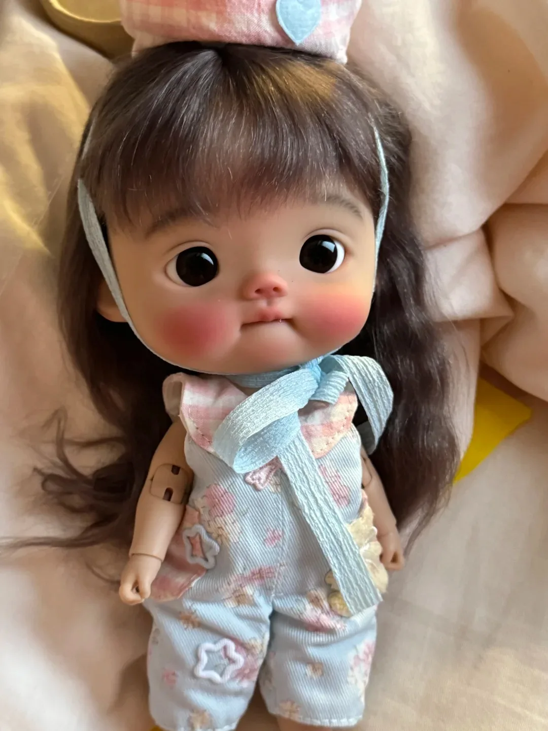 Boneca 1/6 diandian bjd resina diandi qbaby sorriso bao huhu corpo de peixe grande blythe ob11 acgn resina animal bodymold