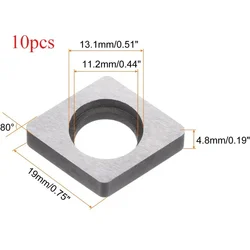 10pcs for MC1904 Carbon Insert Carbon Steel Shim Seats For MSBNR Series Lathe Tool Shank Mechanical Workshop Tools