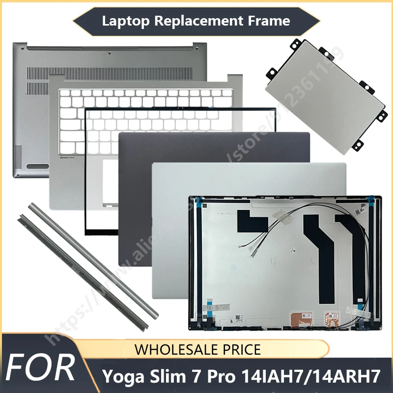 

New For Yoga Slim 7 Pro 14IAH7/14ARH7 xiaoxin Pro 14 2021 Laptop LCD Back Cover Bezel Palmrest Bottom Top Shell touchpad Hinge