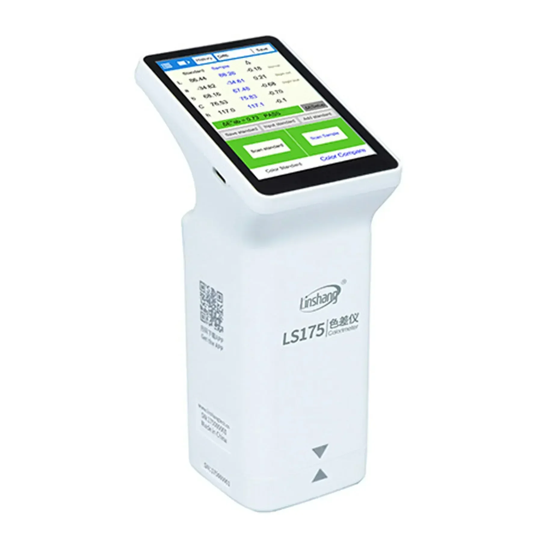 มือถือ LS175 45 ° /0 °   คัลเลอริมิเตอร์เรขาคณิตส่องสว่างพร้อมรูรับแสงขนาดใหญ่ 20 มม. หน้าจอสัมผัสขนาด 3.5 นิ้ว