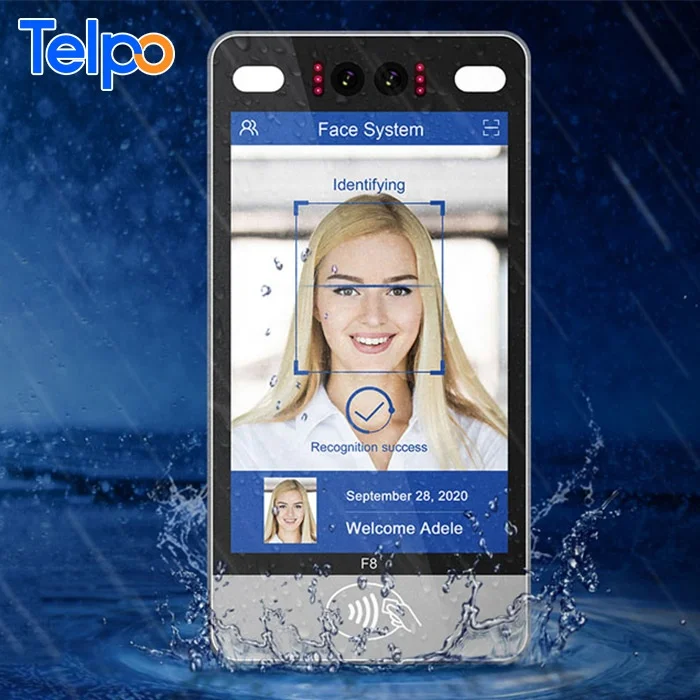 Telpo F8 IP66 Outdoor Dual Camera Face Recognition For Access Control With NFC Reader Android Or Linux System Option