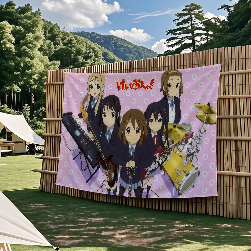 Japanische Rosa Kawaii Anime-Flagge K-ON! Flaggen-Wandteppiche für Outdoor-Partys, Schlafzimmer, Wohnzimmer, Studentenwohnheime, Wanddekoration, Banner, Geschenke – Detail 5