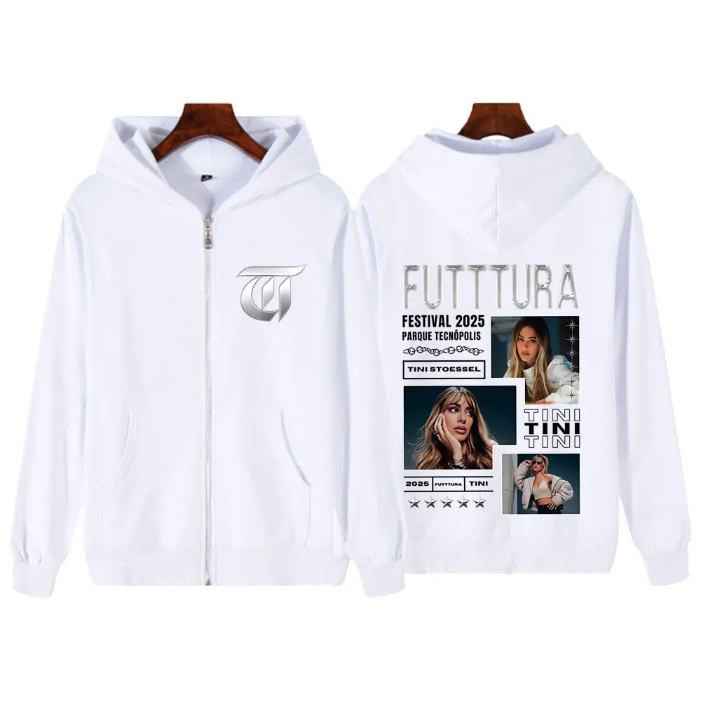 المغني تيني ستوسيل فوديرا ألبوم 2025 جولة الجرافيك قلنسوة بسحاب الرجال النساء سترة أنيقة تحمل شعار لعبة البيسبول خمر فضفاض زمم البلوز القمم #3