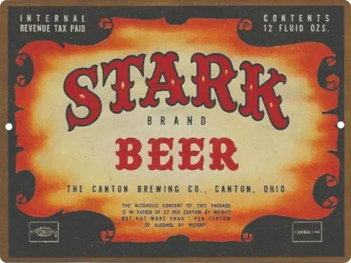 Stark Beer label Reproduction Metal Sign 9