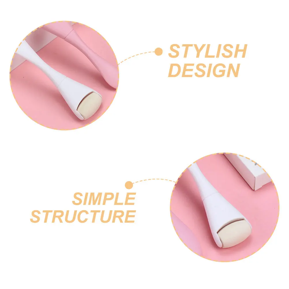 Vulkanische steenroller Gezichtsolie absorberende gezichtsmassager Compact dubbelzijdig huidverzorgingshulpmiddel Draagbare gezichtsbeeldhouwroller