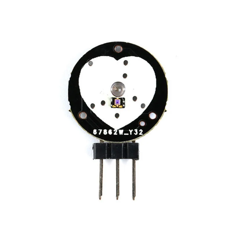 Sensor bioanalógico de pulso e frequência cardíaca, compatível com Ardunoet, 1/2-50 pcs, 100pcs