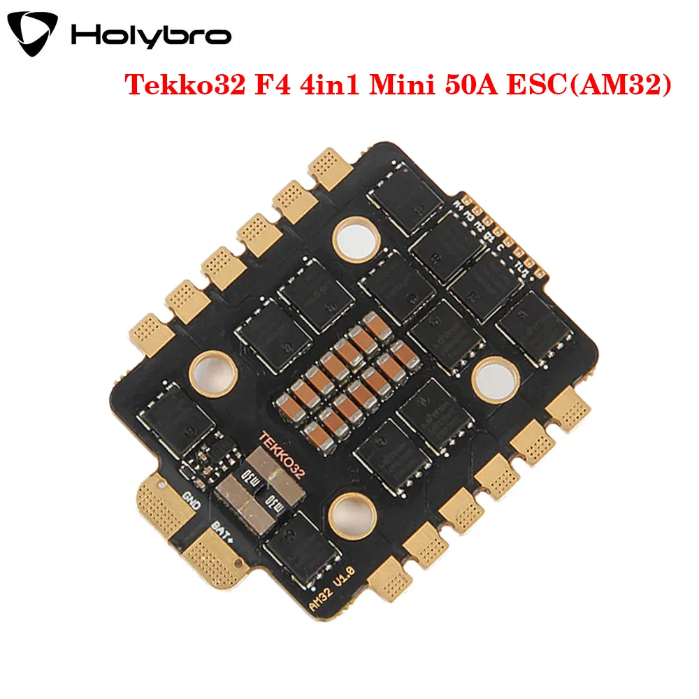 

Holybro Tekko32 F4 Mini 50A ESC (AM32 Firmware) 4-6S Lipo DShot 150/300/600/1200 Support ESC telemetry for RC FPV Racing Drone