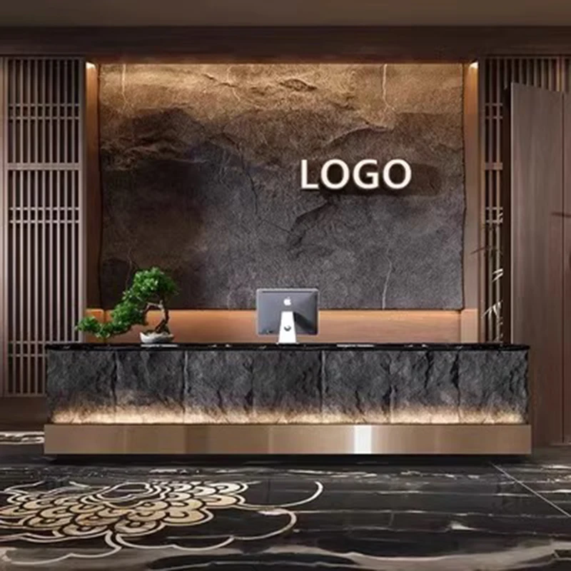 Simplicity Modern Reception Desk Hall Hotels Stand Mall Executive Table Coffee Counter Podium Mostrador Recepcion Bar Furniture